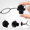 2PCS Air Valve  Screw For Inflatable Boat Fishing Boats Raft Airbed Black