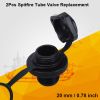 2PCS Air Valve  Screw For Inflatable Boat Fishing Boats Raft Airbed Black