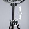 Standing Fan;  10000mAh Portable Rechargeable 8'' Battery Powered Pedestal Fan with Tent Hook 37Hours Working Time Adjustable Tripod 4 Speeds Fan for