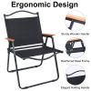 YSSOA Folding Camping Chair for Adults with Handle and Storage Bag, Small Size, 253lbs Load Bearing Collapsible Outdoor Furniture for Leisure, Beach,