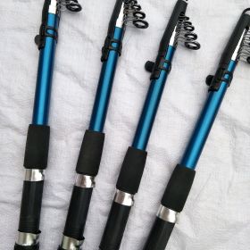 Factory wholesale fishing pole sea rods away to intnal wheel rod fishing rod super hard shot (Option: Blue-2.4)