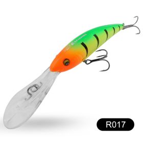 Yuantou Road Subhard Bait Floating Long Tongue Plate 90mm16g (Option: R017 90mm 16g)