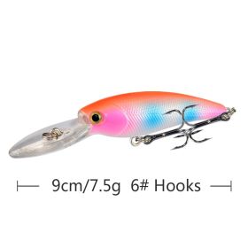 10 Color Minorua Bait Biomimetic Plastic Hard Fake Bait (Option: Y103 9color-9cm 7.5g)