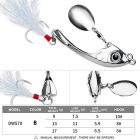 Lure String Moon Spinning Sequins Long-distance Casting (Option: B-13g)