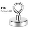 Super Strong Neodymium Fishing Magnets with Countersunk Hole Eyebolt for Salvage Magnetic Fishing Deep Sea Fishing Magnets Holde