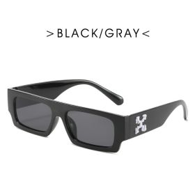 New Black/white Rectangle Sunglasses Man Driving Shades Male Sun Glasses Brand Designer Fishing Travel Vintage Oculos De Sol (Lenses Color: black, Frame Color: As Picture)