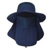 Fishing Bucket Hat Wide Brim Breathable Unisex Hat Sunlight-proof Removable Neck Face Fishing Cap For Fishing Hiking Traveling