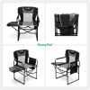 Camping Directors Chair, Heavy Duty,Oversized Portable Folding Chair with Side Table, Pocket for Beach, Fishing,Trip,Picnic,Lawn,Concert Outdoor Folda