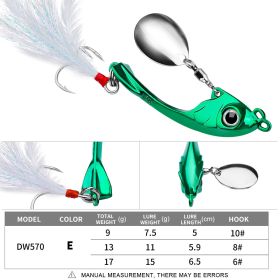 Lure String Moon Spinning Sequins Long-distance Casting (Option: E-9g)