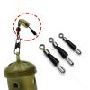 5pcs Carp Fishing Quick Change Feeder Swivels Method Feeder Fishing Accessories Swivel Snaps For Carp Fishing Tackle Connector