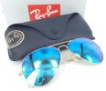 Ray Ban 3025 112/17 Aviator Gold Frame with BLUR MIRROR Lens -ALL SIZES  55mm , 58mm  , 62mm