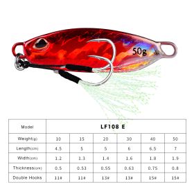 Long Throw Submerged Metal Decoy Fishing Gear (Option: Color E-10G)